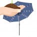 Deluxe Solar Powered LED Lighted Patio Umbrella - 10' - by Trademark Innovations (Tan)   555284639